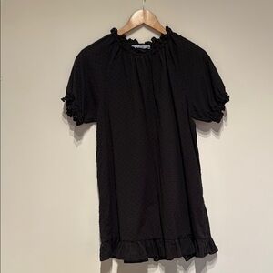 HHH Black Ruffle Trim Nap Dress